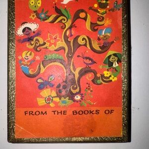 Bright Orange Illustrated 'From The Books Of' Cover Notebook